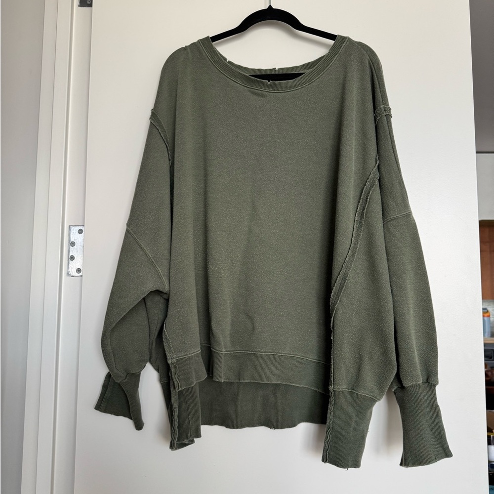 Free People Camden Sweatshirt - Spruce - Size XL